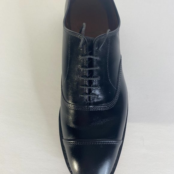 BEAUTIFUL cap-toe Allen Edmonds black oxfords NEVER WORN !!! Women's 8 - Picture 4 of 11
